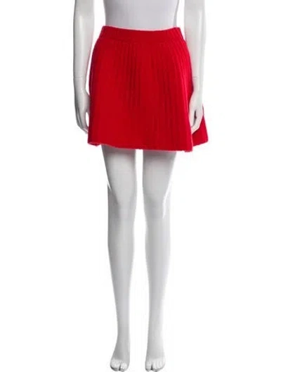 Pre-owned Gucci Wool Mini Skirt In Red