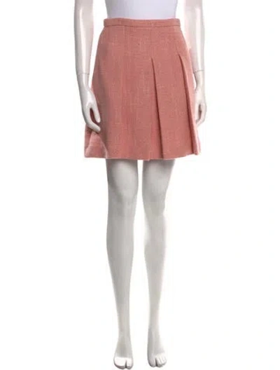 Pre-owned Gucci Wool Mini Skirt W/ Tags In Pink