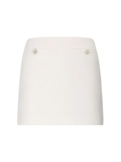 Gucci Wool Mini Skirt – White