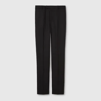 Gucci Wool Mohair Pant In Black