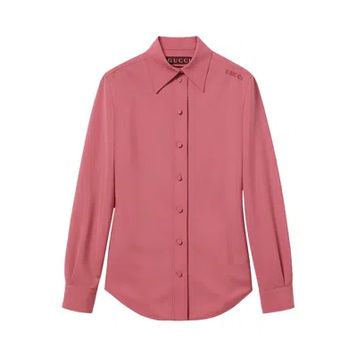 Pre-owned Gucci Wool Mohair Shirt 'vivid Blush' | Pink | Women's Size 42
