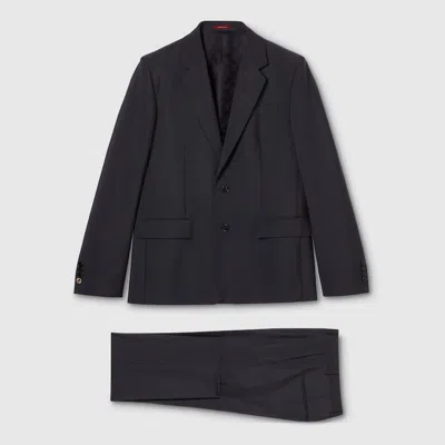 Gucci Wool Mohair Suit In Black
