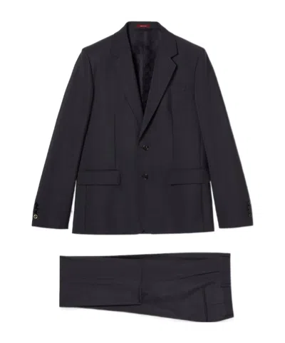 Gucci Wool Mohair Suit In Blue