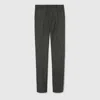 Gucci Wool Mouliné Pant In Green