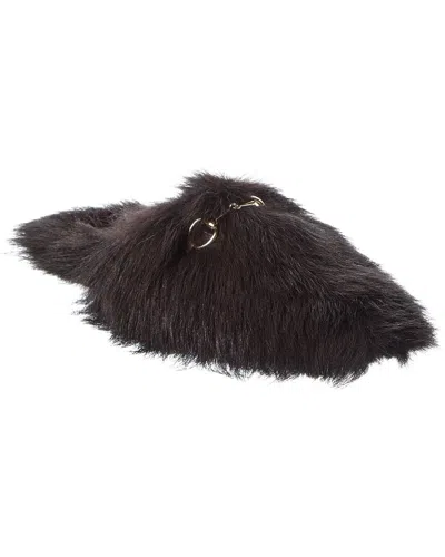 Gucci Wool Mule In Brown