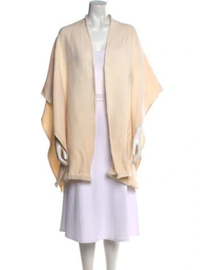 Pre-owned Gucci Wool Open Front Sweater In Neutral
