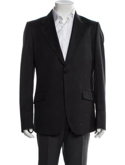 Pre-owned Gucci Wool Overcoat In Black