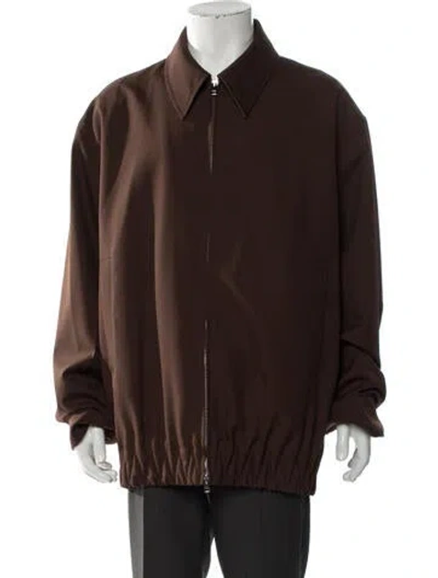 Pre-owned Gucci Wool Overcoat In Brown