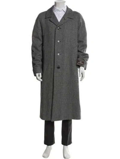 Pre-owned Gucci Wool Overcoat W/ Tags In Gray
