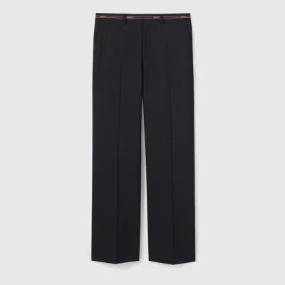 Gucci Wool Pant With Selvedge Detail