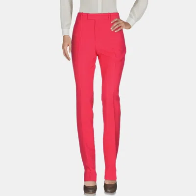 Pre-owned Gucci Wool Pants 38 In Pink