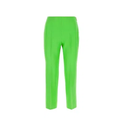 Gucci Bright Green Wool Trousers In Bright Emerald Green
