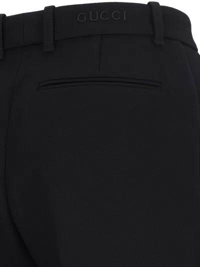 Gucci Wool Pants In Black