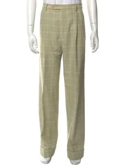 Pre-owned Gucci Wool Pants In Green
