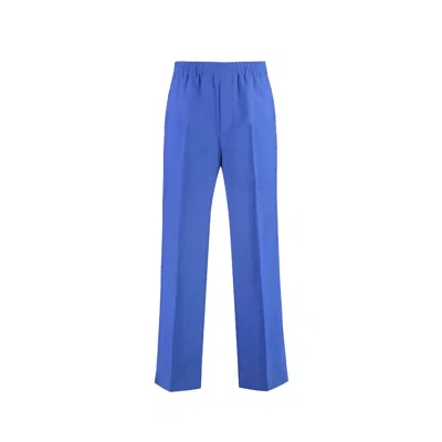 Gucci Wool Pants Men In Blue