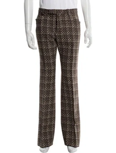 Pre-owned Gucci Wool Pants W/ Tags In Brown