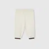 Gucci Wool Pants With Web In White