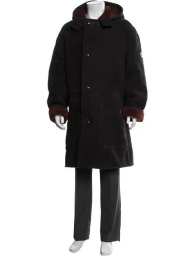 Pre-owned Gucci Wool Parka In Black