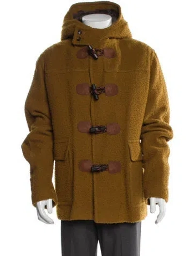 Pre-owned Gucci Wool Parka In Brown