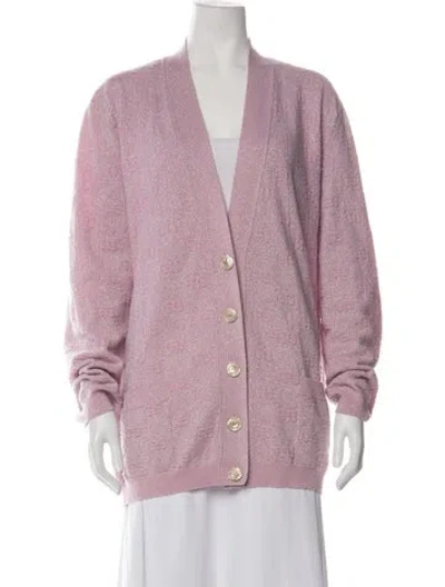 Pre-owned Gucci Wool Patterned Sweater In Metallic/purple