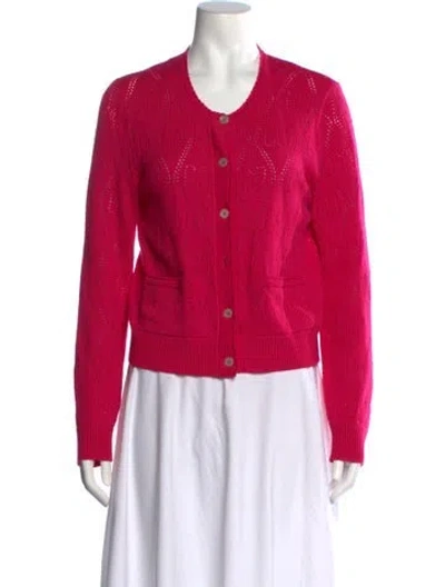 Pre-owned Gucci Wool Patterned Sweater In Pink