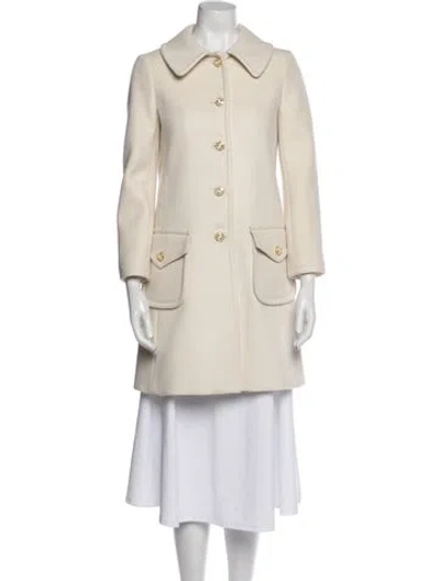 Pre-owned Gucci Wool Peacoat In Neutral