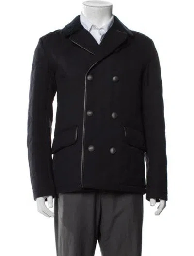 Pre-owned Gucci Wool Peacoat W/ Tags In Black