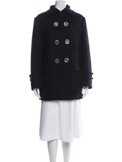 Pre-owned Gucci Wool Peacoat W/ Tags In Black