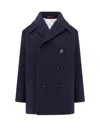 GUCCI WOOL PEACOAT WITH COTTON LINING