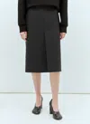 Gucci Women Wool Pencil Skirt In Grey