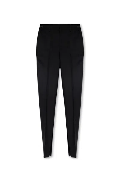 Gucci Wool Pleat-front Trousers In Black