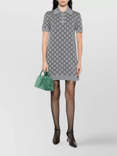 GUCCI WOOL POLO DRESS SHORT SLEEVES