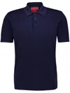Gucci Mens Ink Green Red Web-stripe Regular-fit Wool Polo Shirt In Blue