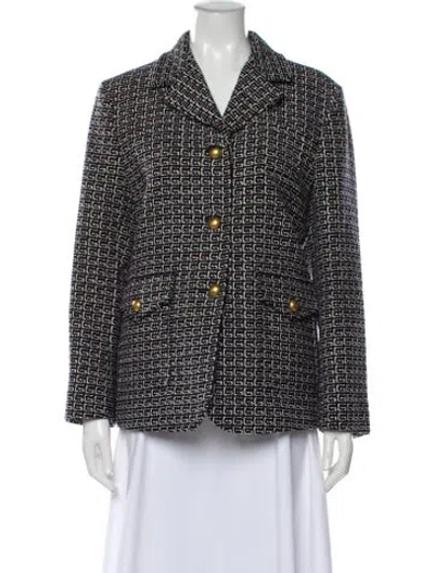 Pre-owned Gucci Wool Printed Blazer In Multi