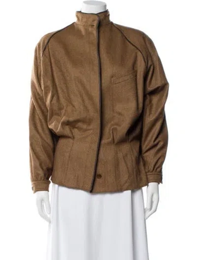 Pre-owned Gucci Wool Printed Jacket In Neutral