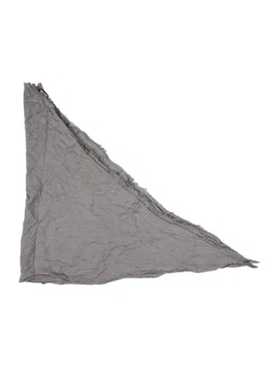 Pre-owned Gucci Wool Printed Scarf In Gray