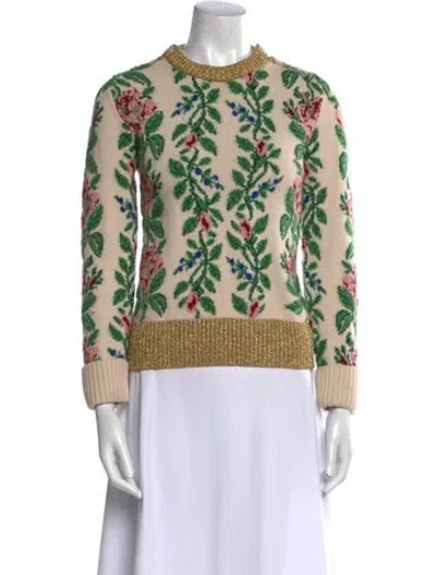 Pre-owned Gucci Wool Printed Sweater