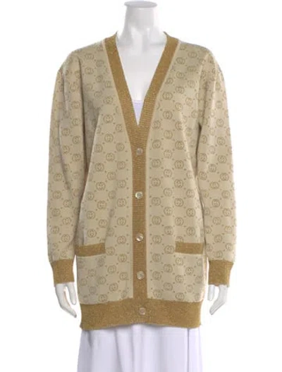 Pre-owned Gucci Wool Printed Sweater