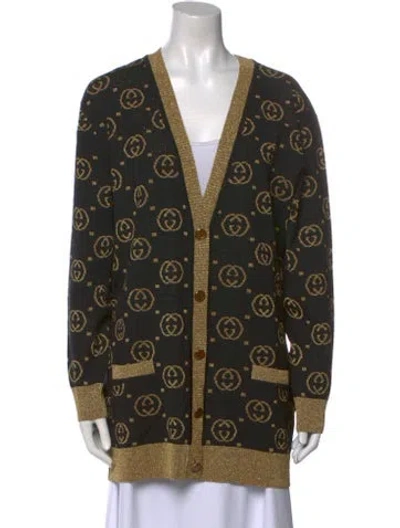 Pre-owned Gucci Wool Printed Sweater In Multi