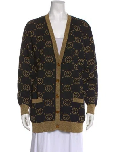 Pre-owned Gucci Wool Printed Sweater In Multi