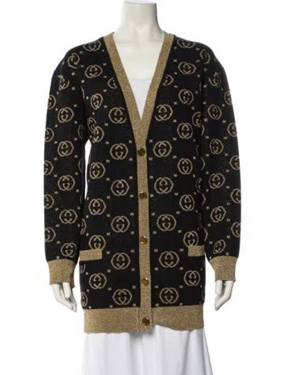 Pre-owned Gucci Wool Printed Sweater In Multi