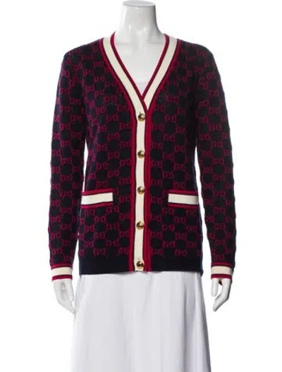 Pre-owned Gucci Wool Printed Sweater In Multi