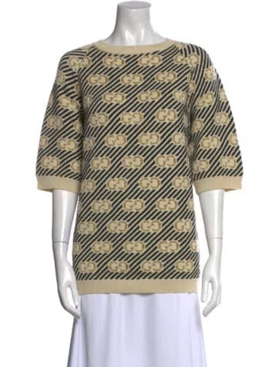Pre-owned Gucci Wool Printed Sweater In Neutral