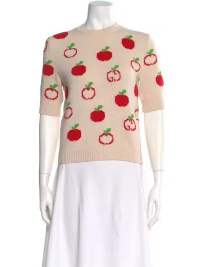 Pre-owned Gucci Wool Printed Sweater In Neutral