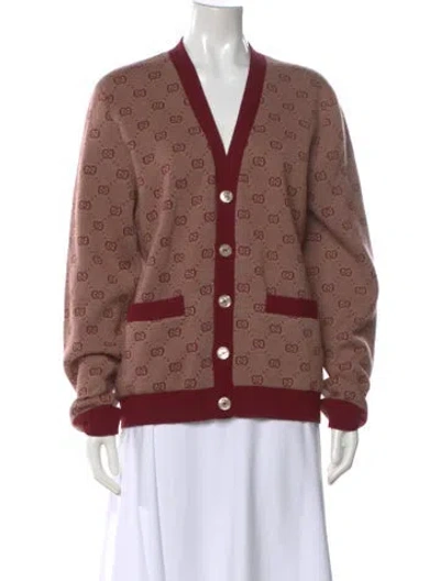 Pre-owned Gucci Wool Printed Sweater In Neutral