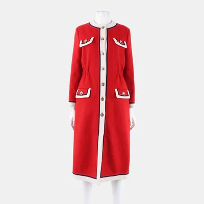 Pre-owned Gucci Wool Red Coat