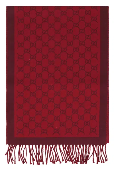 Gucci Wool Scarf In Red
