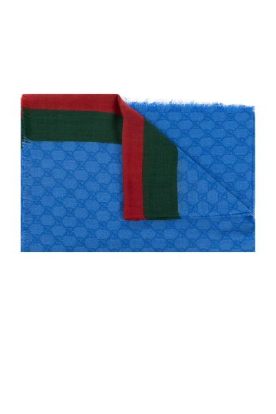 Gucci Wool Scarf In Blue