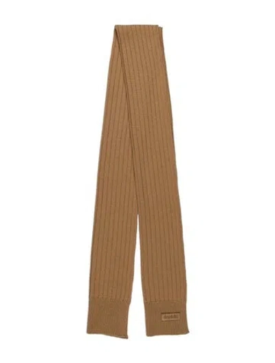 Pre-owned Gucci Wool Scarf In Neutral