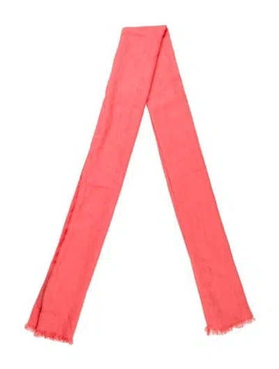 Pre-owned Gucci Wool Scarf In Pink